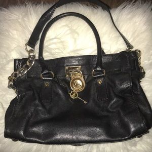 Michael Kors Black and Gold Chain Bag